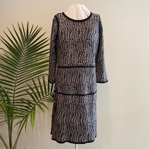 Nine West Gray/Black Sweater Dress / M